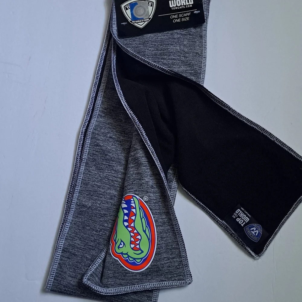Florida Gators Sports Scarf Grey Black Purple Yellow Unisex One Size New